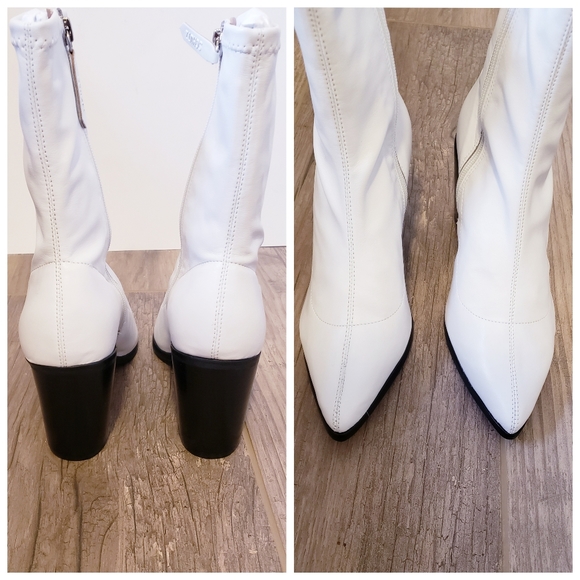 SOLD! NWT SCHUTZ White Carini Leather Boots - Picture 6 of 8